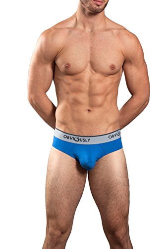 Obviously Naked Brief with Contour Pouch (Blue, Medium)