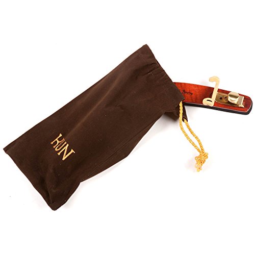 Kun Bravo Collapsible 4/4 Violin Shoulder Rest - Hardwood and Brass