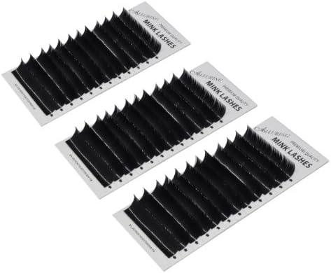 Eyelash Extension Blink Mink Lashes Combo C .20 X9,11,13mm + 3 Alluring Glue Rings