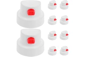 NUOBESTY 10Pcs Aerosol Spray can Nozzles with Waterproof Button Fine Tip Spray Heads for Precise Indoor Paint and Touchup Projects
