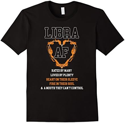 Mens Libra AF love shirt XL Black