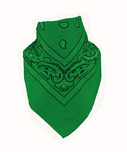 6 Color Pack Double Sided Print - Pack Of 6 Assorted Color Classic Paisley Bandanas