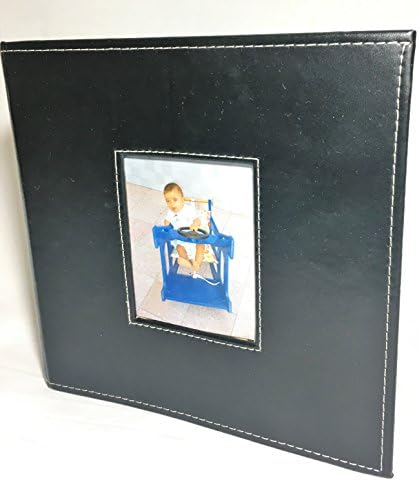 photo album 200 photos - The way to collect your memory -Photo Size 4X6 -Album size 9'x8.5'- Leatherete hardcover - 50 sheets with photo pokets-Color ( Black)
