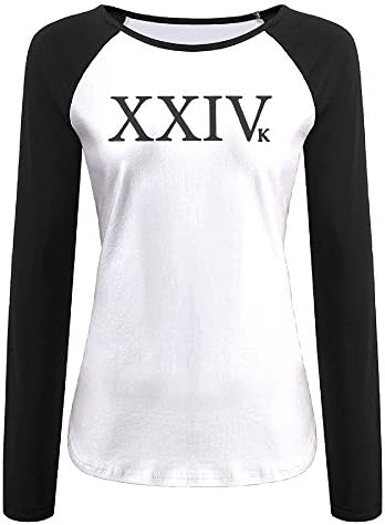 Bruno Mars 24K Magic Cap Logo Woman Long Sleeve Raglan T-shirts Baseball