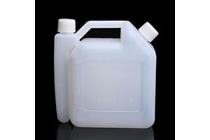 HogarTech 1L Fuel Mixing Bottle for Chainsaws & Trimmers – Dual-Scale 25:1 & 50:1 Ratio, Clear Graduation Marks, Separate Pet
