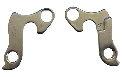 Set of 2 Bicycle Derailleur Hanger 25 with mounting bolts for Schwinn Kona Bianchi Blue BMC Diamondback Cube Raleigh K2 Raleigh Fuji Ghost Haro Marin and more