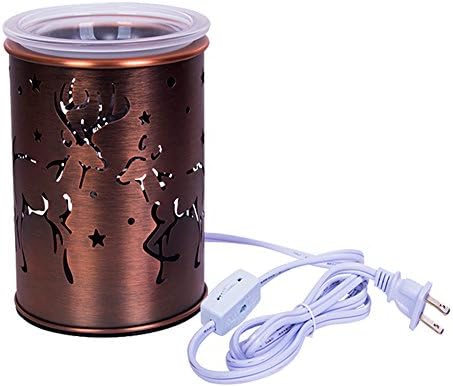 Aromatheraphy Electric Incense Burner,Touch Sensitive Control Oil Warmer Wax Tart Diffuser for Home Bedroom Living Room (3-Level Dimmer/Night Light)
