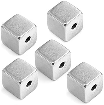 ImpressArt Pewter Stamping Blanks, Large Cube, 5-pack - 4-sided Square