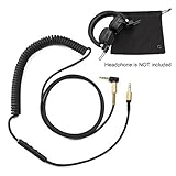 XCSOURCE 3.5mm Replacement Audio Aux Cable Headphone Cord with Mic and Volume Control + Carrying Pouch for Marshall Major II/Monitor/MID BT TH788
