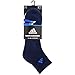 adidas Men's Cushioned Quarter Socks (3-Pair), Collegiate Navy/White/Heather Grey/Blue, Large, (Shoe Size 6-12)
