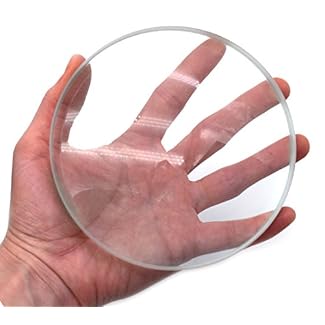 Top Spinning Base, 5″ (125mm) Surface, 12mm Thick – Double Concave – Premium Optical Glass Lens, 20mm Focal Length – Optically True – Ground, Beveled Edges – Eisco Labs