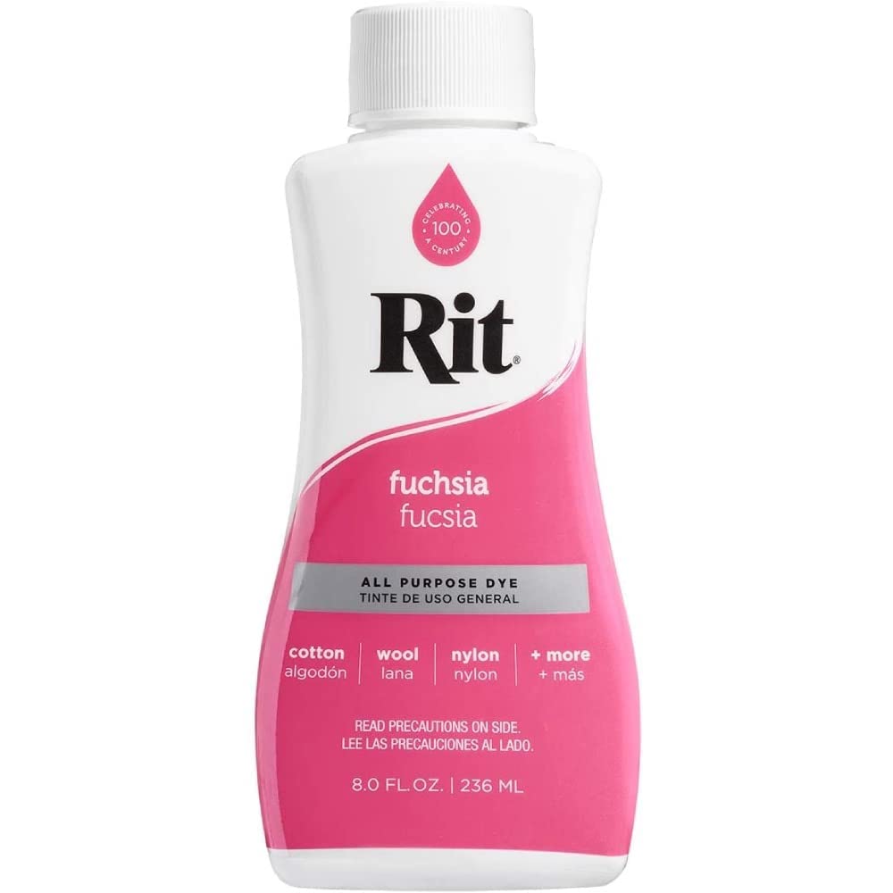 Rit Purpose Liquid Dye 236ml, Fuchsia, 236 Millilitre