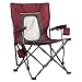 PORTAL Camping Chair Folding Portable Quad Mesh Back with Cup Holder Pocket and Hard Armrest, Supports 300 lbsthumb 1