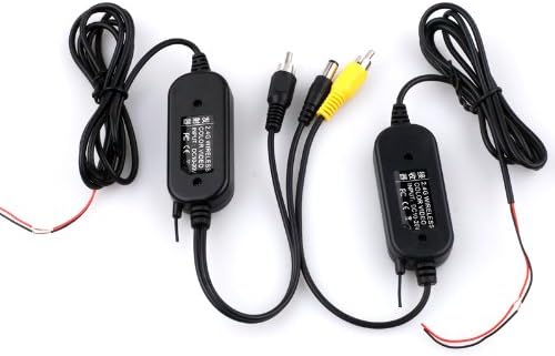 CISNO 2.4G Wireless RCA Video Transmitter Receiver For Car Rear Camera Cam DVD Monitor