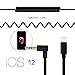 Dreamvasion Aux Cord for iPhone X 8, Spring Audio Adapter Cable with 3.5mm Headphone Jack 90 Degree [Extend to 6ft] for iPhone 7 7 Plus / 8 8 Plus / X, iPad to Car Stereo / Speaker, Support iOS 11.4