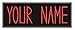 Personalized Custom Ghostbusters NAME TAG Embroidered PATCHES / Velcro / Iron on / 1.75Hx5W By Lanstang (Velcro, RED)