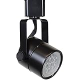 Direct-Lighting H System 3000K GU10 LED Track Lighting Head Black - With 3000K Warm White 7.5W LED Bulb 50154L