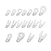 ELECALL IT-420 420pcs 18 in 1 Crimp Terminals Non-Insulated Ring Fork U-type Female Terminals Assortment Kit Cable Wire Connector Crimp Electric Wire Terminals