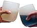 Large Silicone Wine Glasses - Sturdier Unbreakable Stemless Rubber Squishy Cups, 16oz, Set of 2