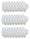 Activated Carbon Mask Filters 5 Layers N99 Dust Mask Filter Replacements Authentic Cotton Sheet Replacement Parts for Mesh or Neoprene Cycling Mask (White Gray 24Pcs)