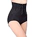 Shymay Women's Zipper Closure Hi-Waist Tummy Control Panties, Black, Tag size 3XL=US size Small