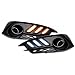 RCP -CVI-DRL01- Aftermarket Mustang Style LED Daytime Running Lights Turning Lights for 2016-2017 Tenth Generation Honda Civic- FC1, FC2, FC3, FC4, Set of 2