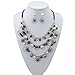 Bocar Coloful Personalized Strand Layer Statement Chunky Necklace for Women Gifts