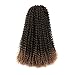 ROSDINA Passion Twist Hair - 18 Inch 6 Packs Ombre Blonde Long Bohemian Hair For Passion Twist Crochet Hair Butterfly Locs, Synthetic Braiding Hair Extensions (18 Inch,T27-6P)