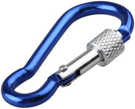 10x S Aluminum Screw Lock Carabiner Hook Keychain Keyring Camping Climbing