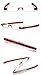 SOOLALA Best Gifts 5-Pairs 360 Rotating Tube Pen Clip Folding Reading Glasses, +1.5D