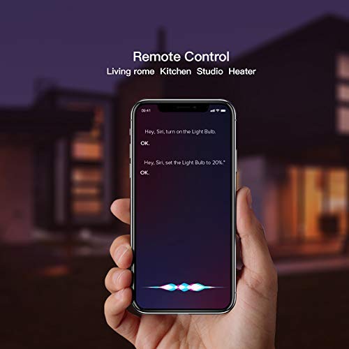 Koogeek Ampoule LED E27 7W wifi smart Intelligent Compatible avec Apple Homekit, Alexa, Google Assistant  Lumière dimmable Controle vocal  Télécommande 560LM iOS 11.0 et Android 5.0
