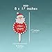 Juvale Christmas Yard Sign Stakes - 4-Pack Assorted Happy Holidays Round Sign Decoration for Outdoor Lawn Garden, Santa, Snowman, Penguin, Reindeer Designs, 17 x 8 Inches