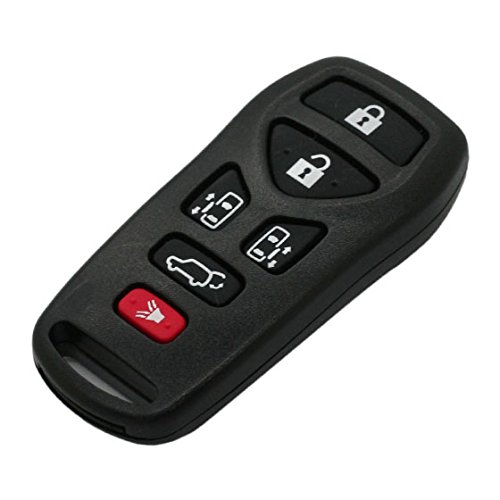 BROVACS Replacement Key Shell Compatible with NISSAN Quest 6 Button Keyless Entry Remote Key Case Fob PG5002