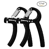 Ruky Hand Grip Strengthener, Hand Grip Exerciser, Hand Grippers, Adjustable Resistance 22-132Lbs (10-60kg), Strength Trainer, Hand Squeezer, Forearm Grip Workout for Athletes Pianists Rock Climbers