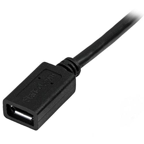 0.5m 20in MicroUSB Extension Cable M/F Micro USB Male