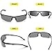 Torege Men's Sports Style Polarized Sunglasses For Cycling Running Fishing Driving Golf Unbreakable Al-Mg Metal Frame Glasses M291 (Black)