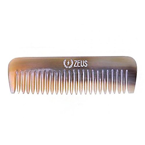 Beard + Moustache Comb - Natural Horn comb by Zeus