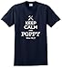 Keep Calm and Poppy Will Fix It, Gift for Grandpa T-Shirt X-Large Navy