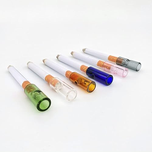 cigarette filter tips reusable Reusable Premium Quality Glass Cigarette Rolling Filter Tips Mouthpieces,Cigarette  Filter for DIY Cigarettes Easy Clean 6 Colors - Pack of 12 (6 Flat Mouth +6  Round Mouth) in Kenya