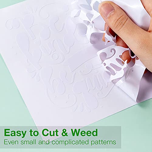 White Vinyl for Cricut 12" x 50 FT Glossy White Permanent Vinyl Roll