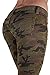 Women`s Plus/Junior Size Classic 5 Pockets Camouflage Skinny Jeans