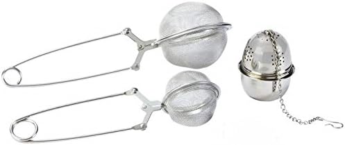 ChaseTheButterfly LTB3 Premium Loose Leaf Tea Infuser - Set of 3 Stainless Steel Mesh Strainer and Steeper Ball For Cups and Mugs
