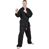 Black Light Weight Karate Uniform Size 000
