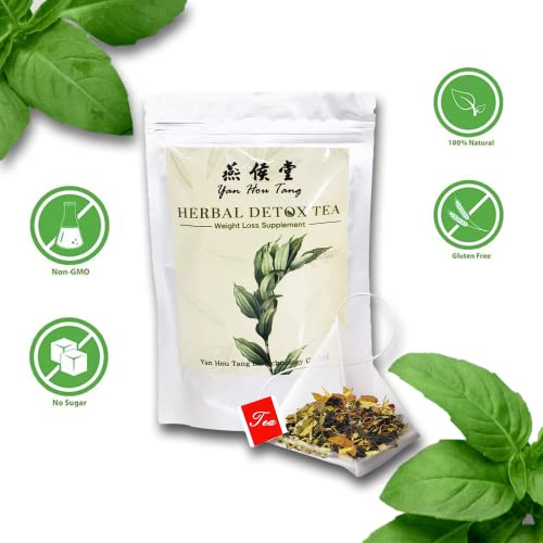 Yan Hou Tang 28 Tea Bag Day and Night Organic Naturally Detox Cleanse Tea Diet Slimming Herbal Tea Supplement for Digestion