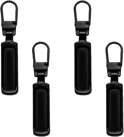 Lmyzcbzl Metal Zipper Pulls 4 Pack - Durable Replacement Tabs for Bags