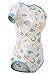 Littleforbig Adult Baby & Diaper Lover (ABDL) Button Crotch Romper Onesie - Giraffe and Zoo Animals Pattern