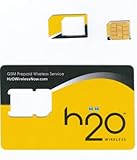 H2O Micro / Mini SIM Card for any Unlocked GSM Phone