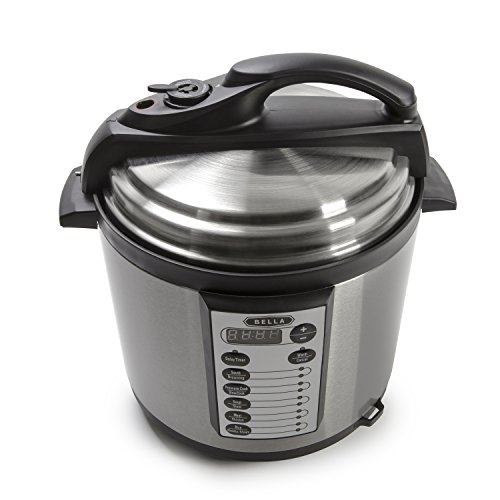 BELLA 10In1 MultiUse Programmable Pressure Cooker, Slow Cooker, Rice Cooker, Steamer, Sauté