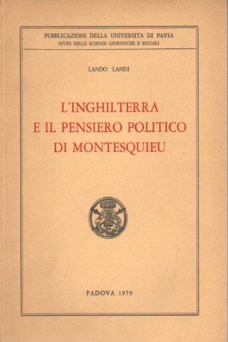 L'Inghilterra e il pensiero politico di Montesquieu