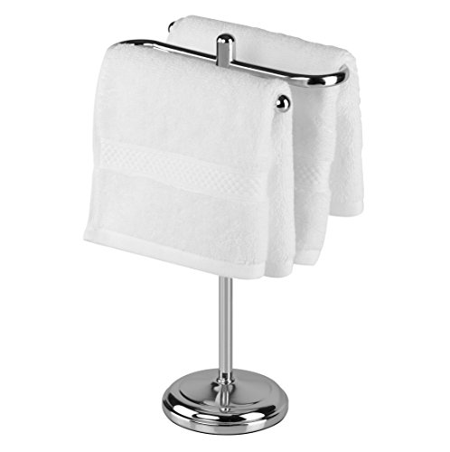 AMG and Enchante Accessories, Free Standing Fingertip Hand Towel Bar Holder Tree Rack, TT100006 CHR, Chrome - Thumbnail 5